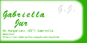 gabriella jur business card